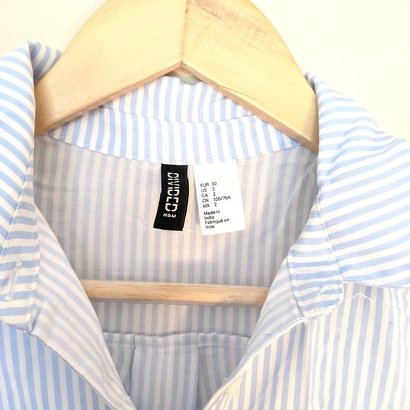 Blue and white stripes button down shirt - Picture 2 of 2